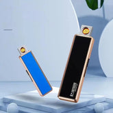 Ultra Thin Rechargeable USB Lighter, Flameless Metal Lighter, Filament Windproof Electronic Cigarette Lighter, USB Chargeable Lighter